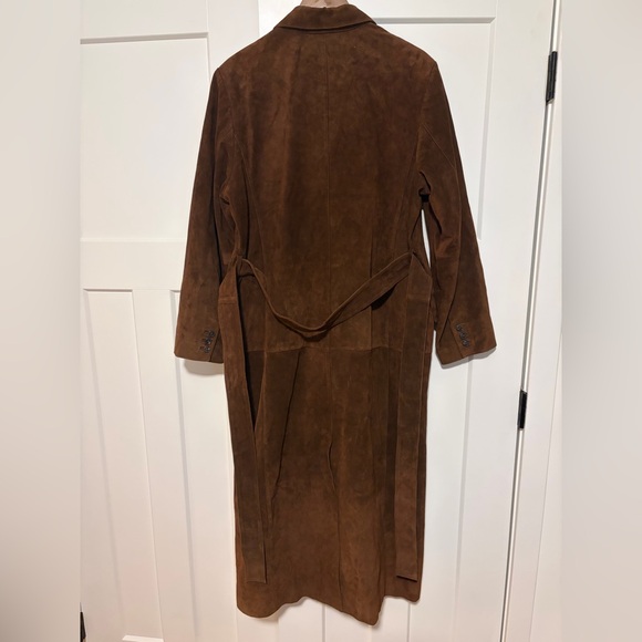 🧥 NWOT Alexa Chung × Madewell Double-Breasted Suede Overcoat – Sz 12 (Sold Out) - Picture 8 of 11